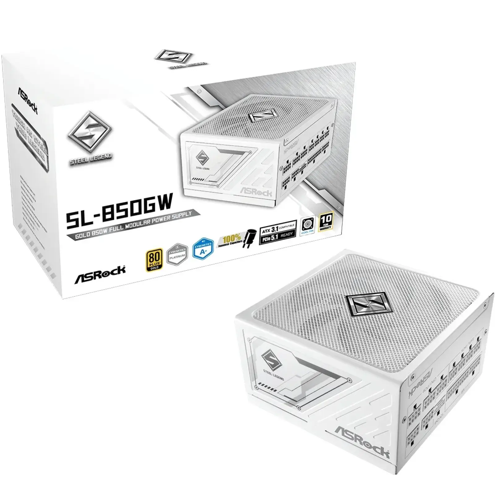 Блок живлення ASRock SteelLegend 850W White (SL-850GW) UA