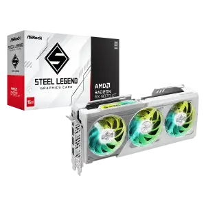 Відеокарта ASRock Radeon RX 9070 XT Steel Legend 16GB (RX9070XT SL 16G)