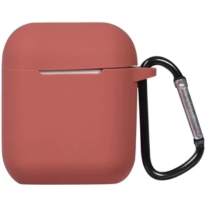 Цвет: Коричневый - Чехол TOTO Silicone Case Airpods, Airpods 2 Dark Brown