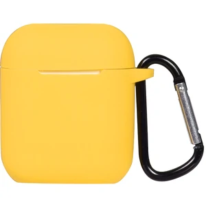 Цвет: Желтый - Чехол TOTO Silicone Case Airpods, Airpods 2 Yellow