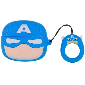 Чехол Airpods Pro Marvel and DC Silicone Case Captain America Blue