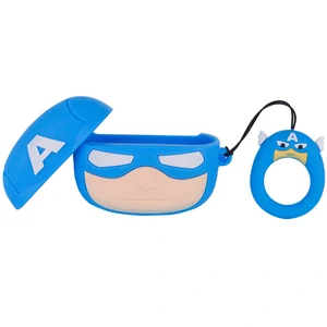Чохол Airpods Pro Marvel and DC Silicone Case Captain America Blue