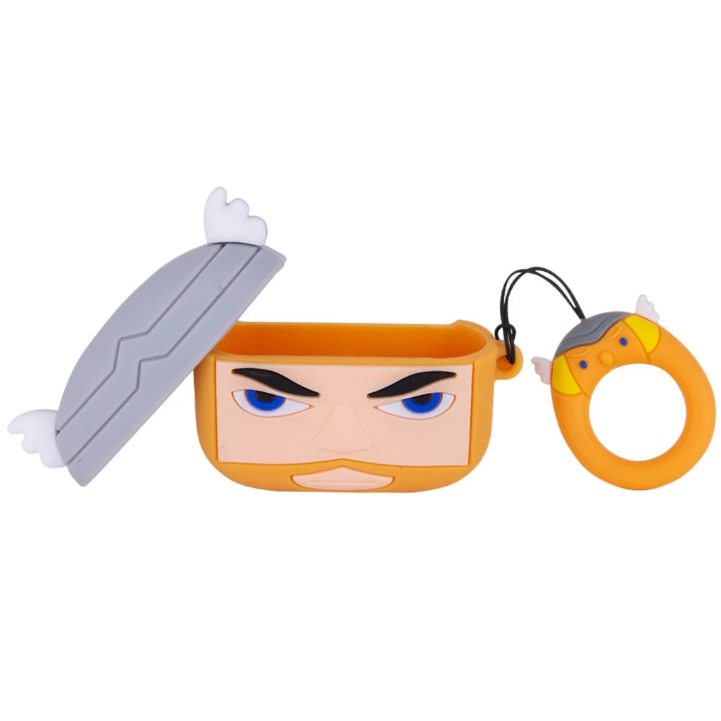 Чохол Airpods Pro Marvel and DC Silicone Case Tor Brown