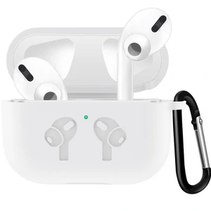 Чохол Airpods Pro Silicone Soft Case Clip White