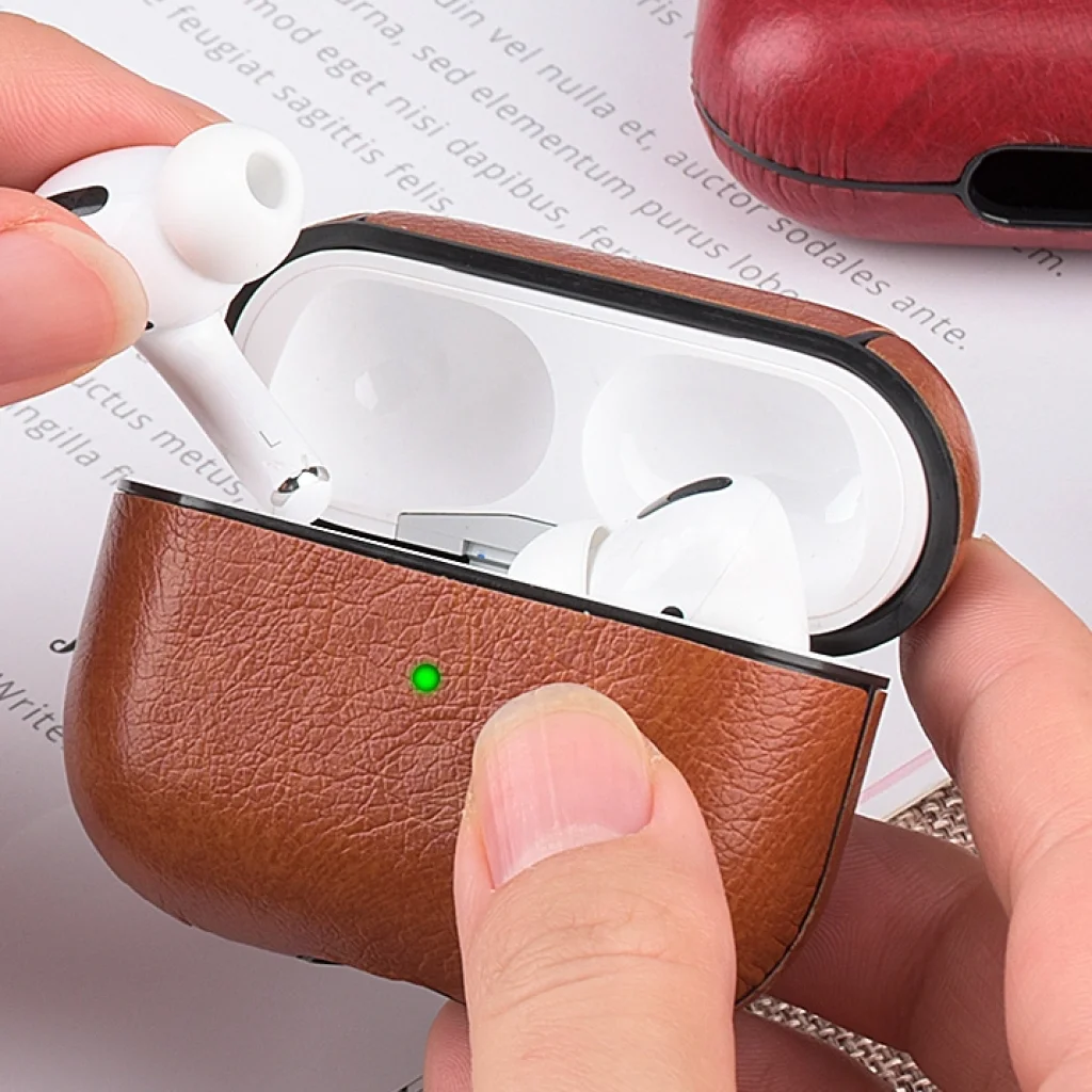 Чохол Airpods Pro Leather Case Red