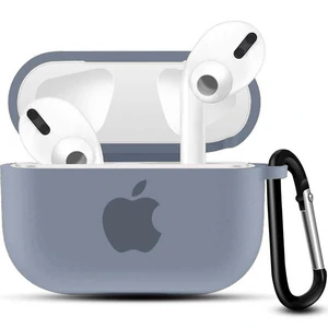 Цвет: Серый - Чехол Airpods Pro Original Colors Silicone Case Clip Azure