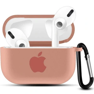 Цвет: Розовый - Чехол Airpods Pro Original Colors Silicone Case Clip Cotton Candy