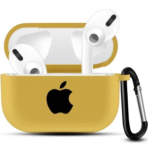 Чехол Airpods Pro Original Colors Silicone Case Clip Gold