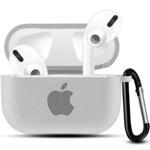 Цвет: Белый - Чехол Airpods Pro Original Colors Silicone Case Clip White