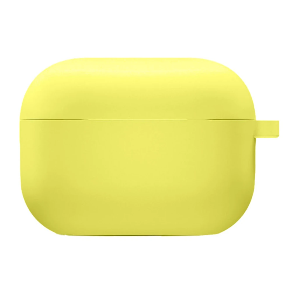 Силіконовий футляр з мікрофіброю Airpods Pro Silicone Case with Microfiber Bright Yellow