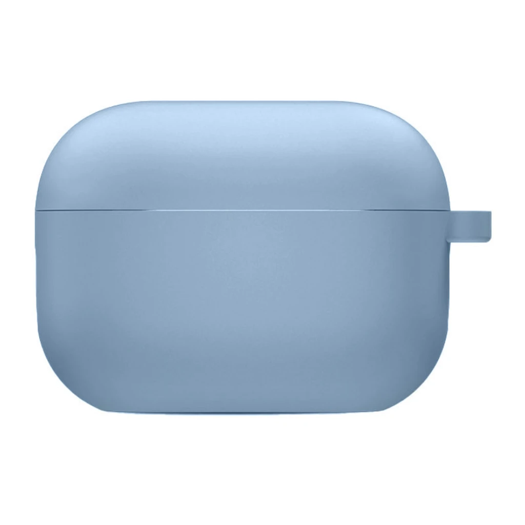 Силіконовий футляр з мікрофіброю Airpods Pro Silicone Case with Microfiber Lilac Blue