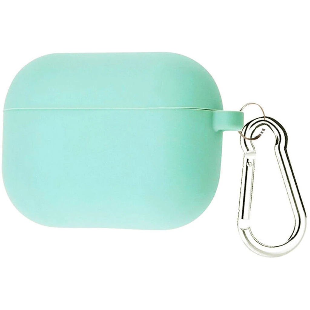 Чохол Airpods Pro Silicone Case with Clip Mint