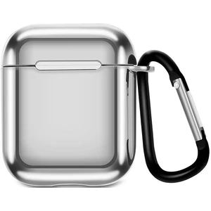 Цвет: Серебристый - Чехол TOTO Electroplate TPU Cover Case AirPods Silver