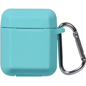 Цвет: Голубой - Чехол TOTO Plain Ling Angle Case AirPods Mint
