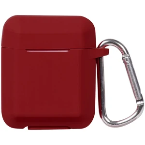 Цвет: Красный - Чехол TOTO Plain Ling Angle Case AirPods Wine Red