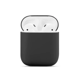 Колір: Чорний - Чохол Airpods, Airpods 2 Silicone Ultra Slim Case Black