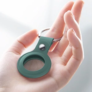 Чехол для поискового брелка Apple AirTag Silicone Key Ringp Pink