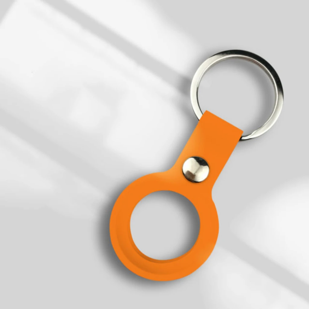 Чехол для поискового брелка Apple AirTag Silicone Key Ringp Orange