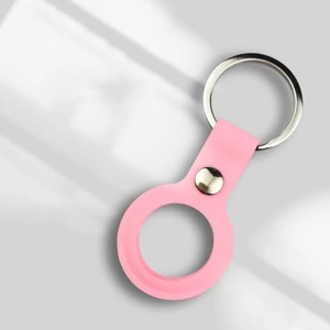Чехол Apple AirTag Silicone Key Ring Pink