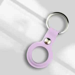 Цвет: Фиолетовый - Чехол Apple AirTag Silicone Key Ring Purple