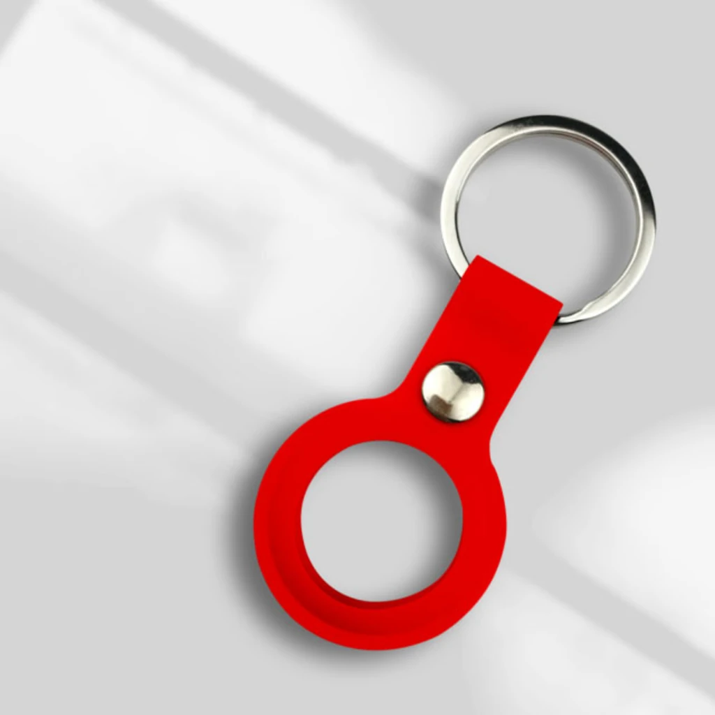 Чехол для поискового брелка Apple AirTag Silicone Key Ringp Red