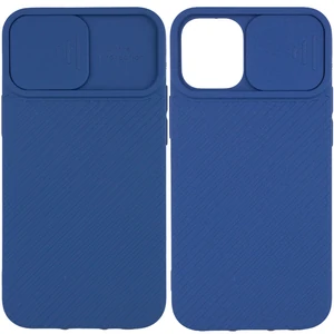 Цвет: Синий - Чехол Camshield Square TPU Case Blue для iPhone 12 Pro Max