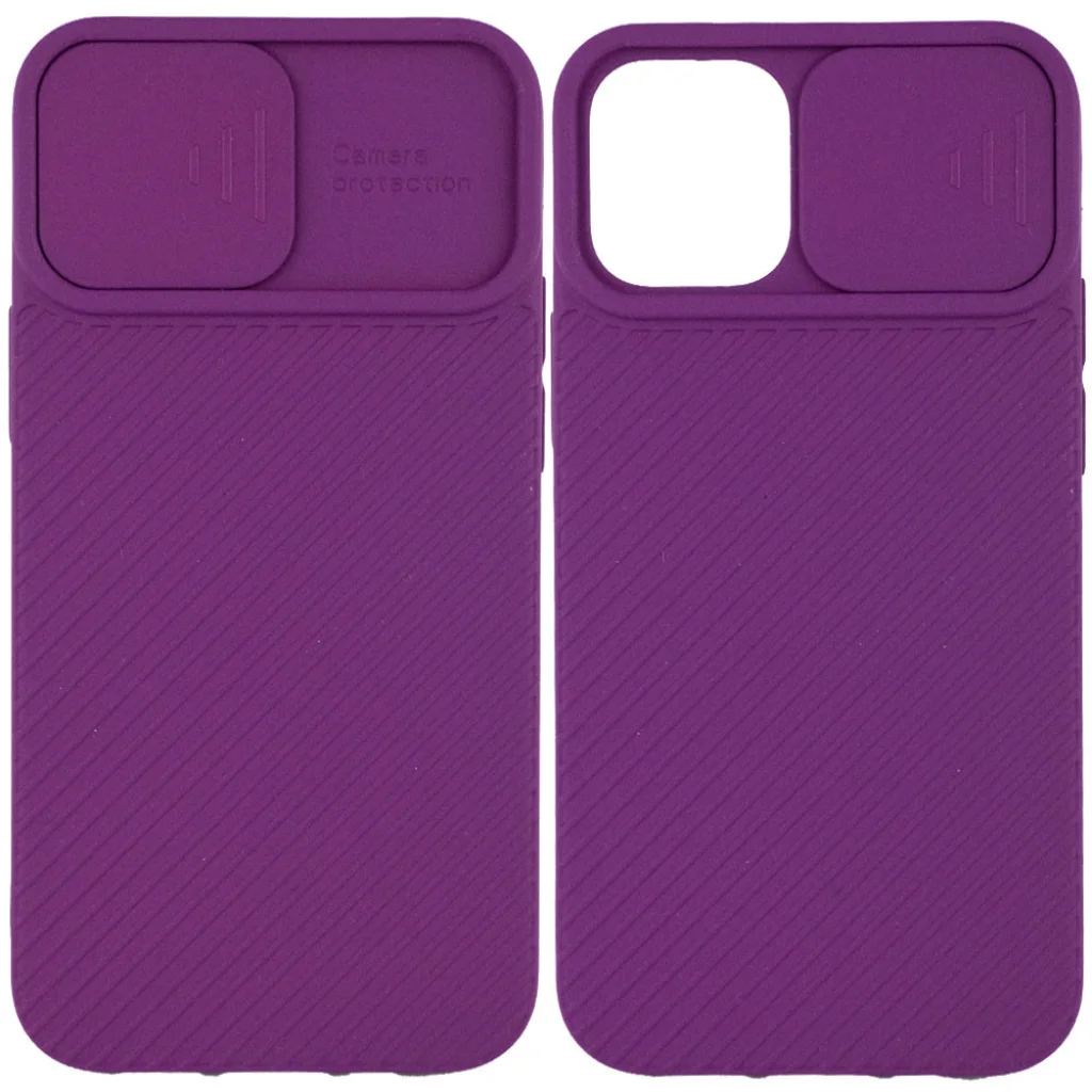 Чехол Camshield Square TPU Case Purple для iPhone 12 Pro Max
