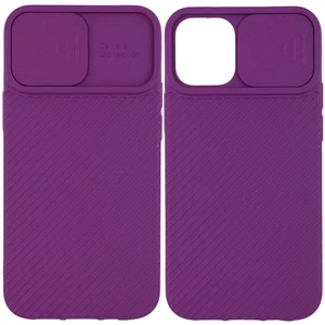 Цвет: Фиолетовый - Чехол Camshield Square TPU Case Purple для iPhone 12 Pro Max