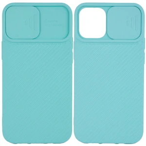 Цвет: Голубой - Чехол Camshield Square TPU Case Turquoise для iPhone 12 Pro Max