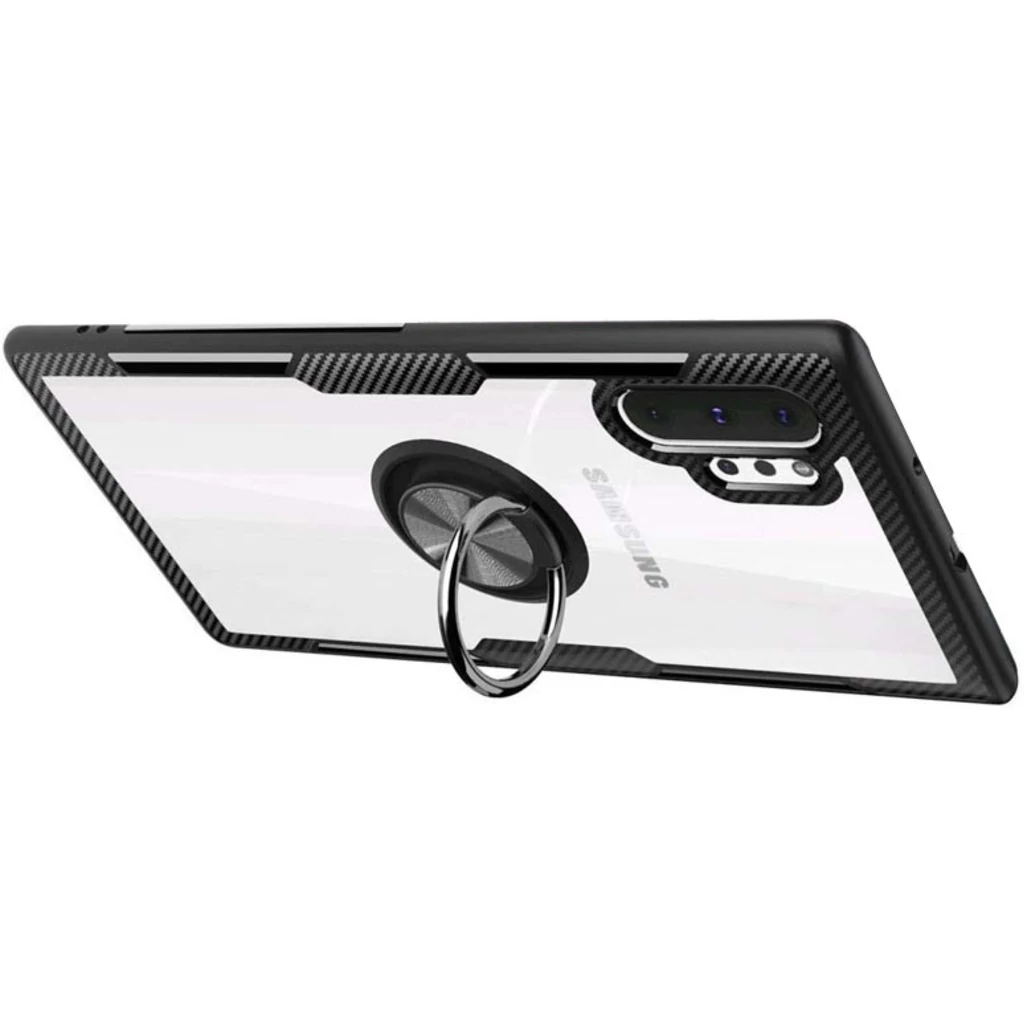 Чохол TPU + PC Deen CrystalRing Case Black для Samsung Galaxy Note 10 Plus SM-N975