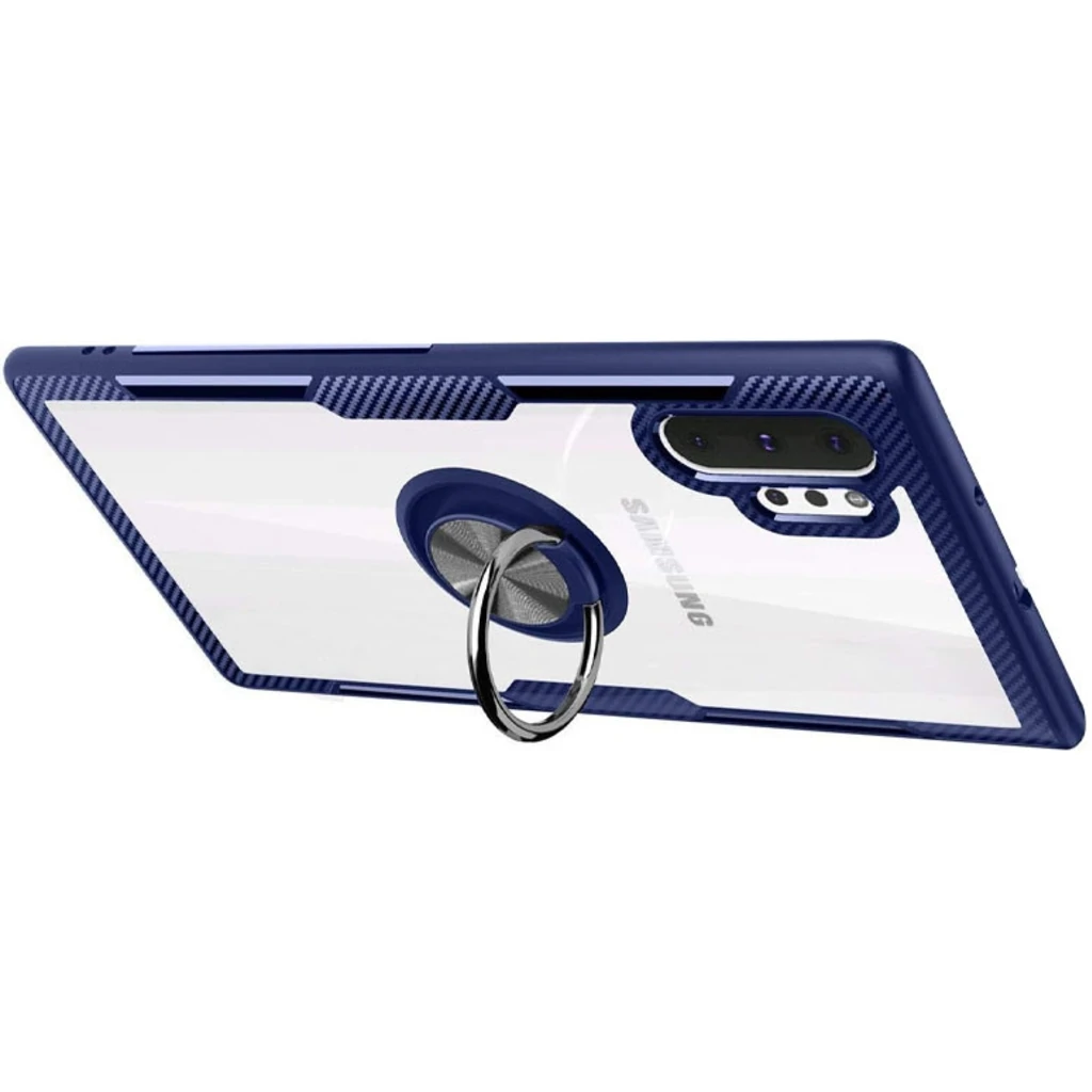 Чохол TPU + PC Deen CrystalRing Case Dark Blue для Samsung Galaxy Note 10 Plus SM-N975