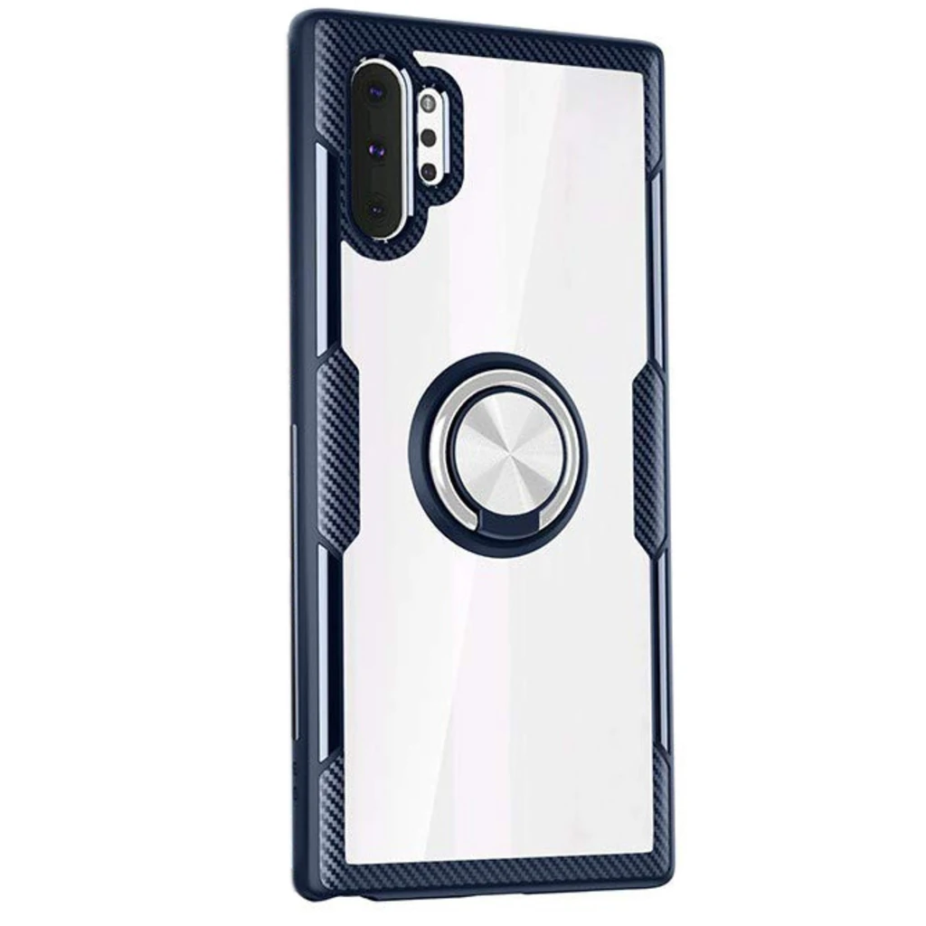 Чохол TPU + PC Deen CrystalRing Case Dark Blue для Samsung Galaxy Note 10 Plus SM-N975