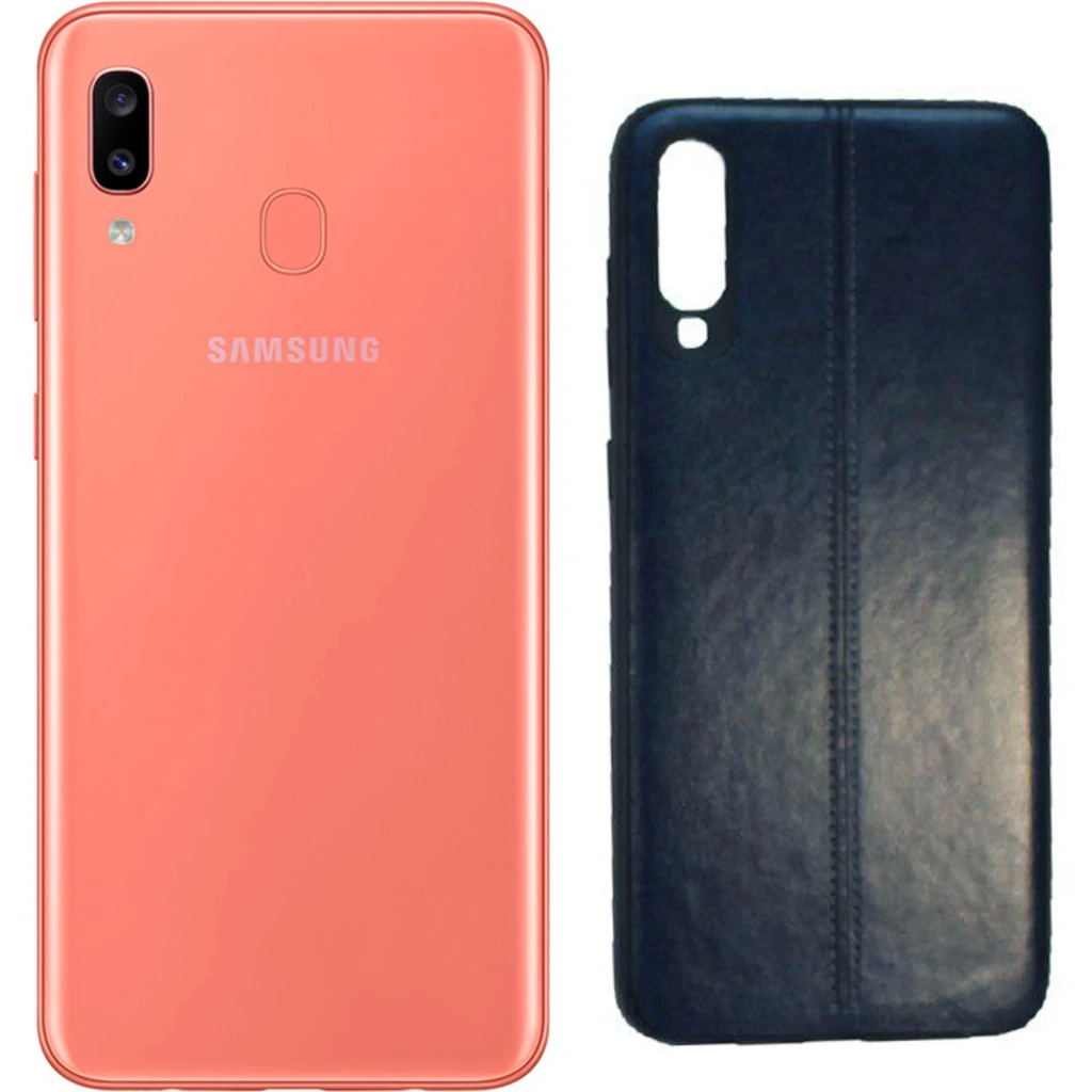 Чохол-накладка Samsung Galaxy A20 2019 SM-A205 Fashion Leather Case Blue