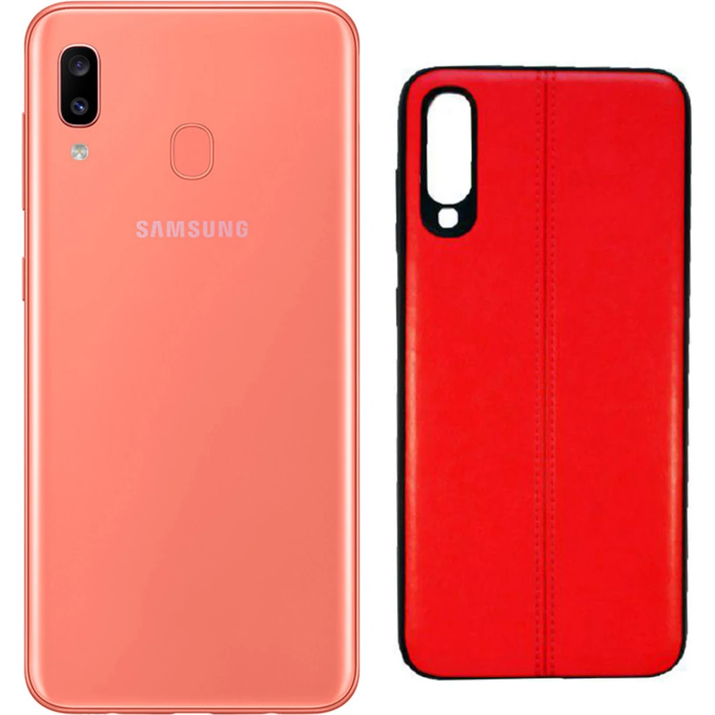 Чохол-накладка Samsung Galaxy A20 2019 SM-A205 Fashion Leather Case Red