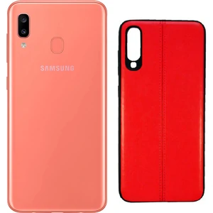 Чохол Samsung Galaxy A20 2019 SM-A205 Fashion Leather Case Red