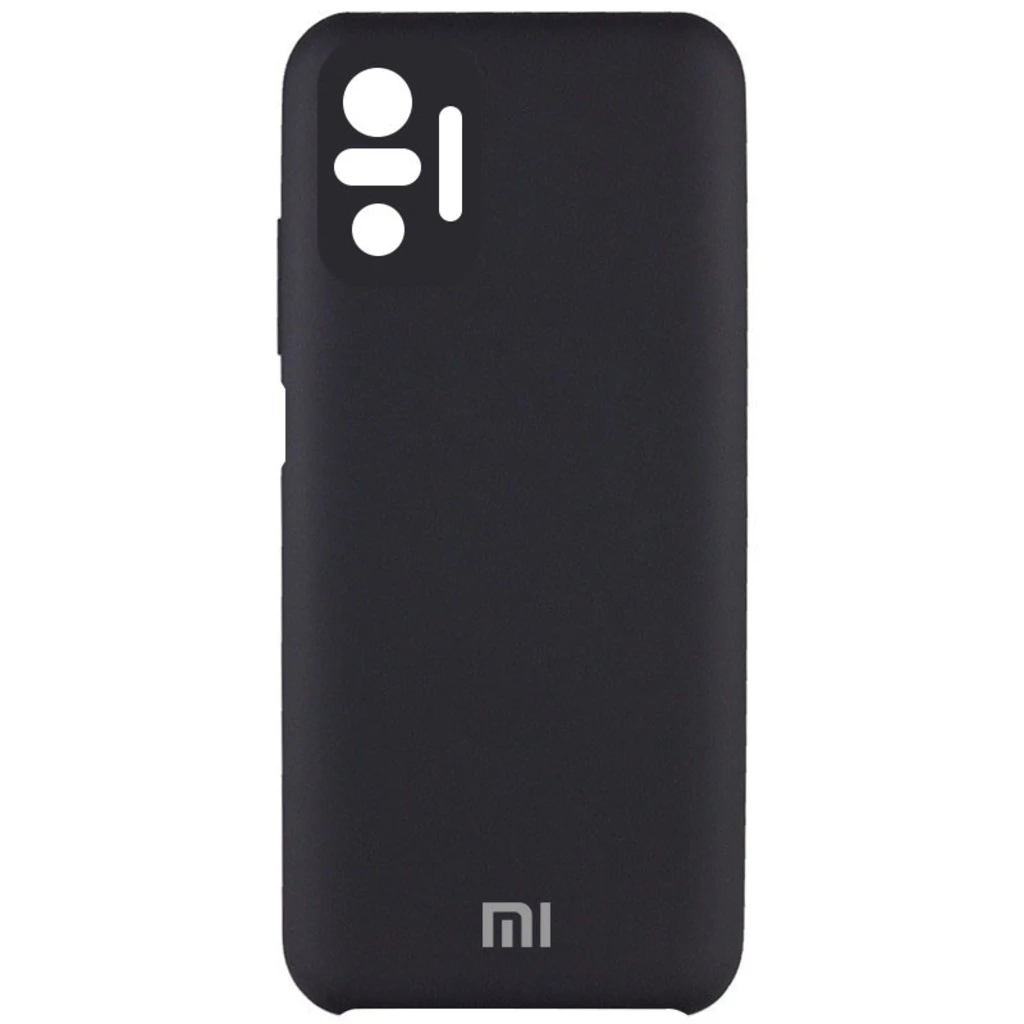 Чохол Silicone Cover Full Camera (AAA) Black для Xiaomi Redmi Note 10 Pro, Redmi Note 10 Pro Max