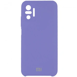 Цвет: Фиолетовый - Чехол Silicone Cover Full Camera (AAA) Elegant Purple для Xiaomi Redmi Note 10 Pro, Redmi Note 10 Pro Max