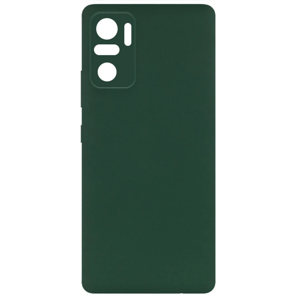 Чохол Silicone Cover Full Camera without Logo Dark Green для Xiaomi Redmi Note 10, Xiaomi Redmi Note 10S