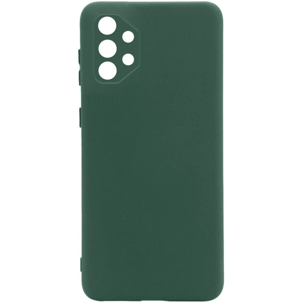 Чохол Silicone Cover Full Camera without Logo Dark Green для Samsung Galaxy A32 SM-A325