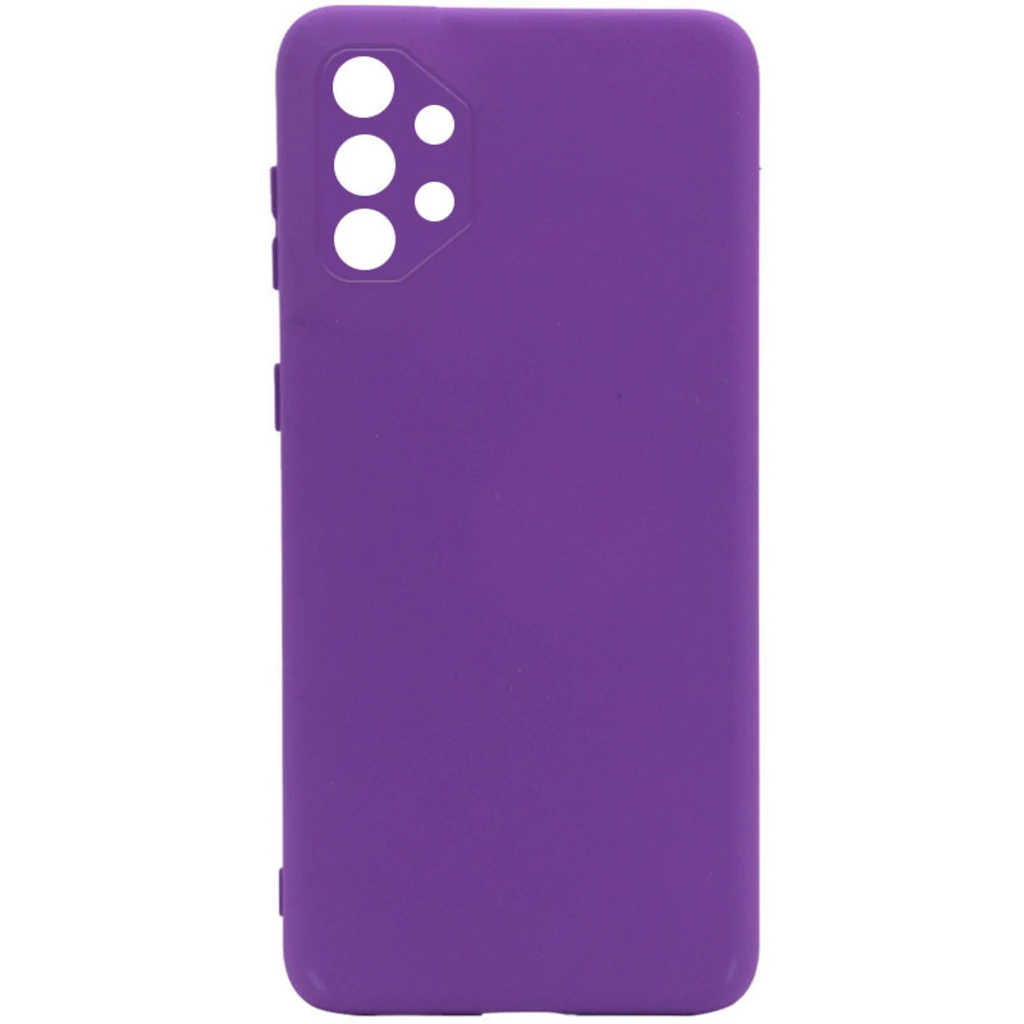 Чехол Silicone Cover Full Camera without Logo Purple для Samsung Galaxy A32 SM-A325