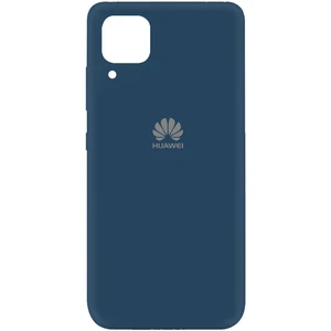 Цвет: Синий - Чехол Silicone Case Full Protective Navy Blue для Huawei P40 Lite