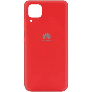 Цвет: Красный - Чехол Silicone Case Full Protective Red для Huawei P40 Lite