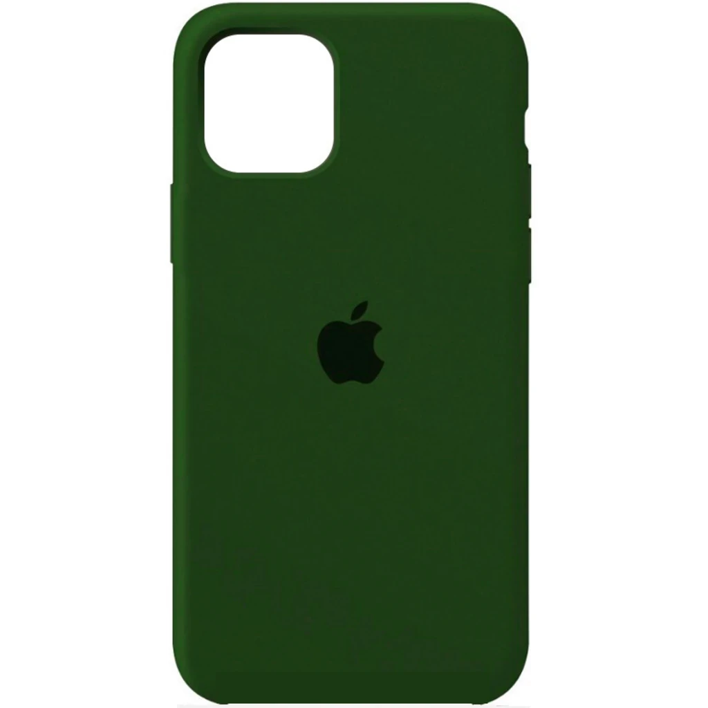 Чохол Silicone Case Full Protective Dark Olive для Apple iPhone 12, iPhone 12 Pro