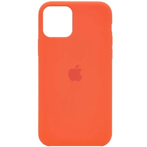 Колір: Помаранчевий - Чохол Silicone Case Full Protective Nectarine для Apple iPhone 12, iPhone 12 Pro
