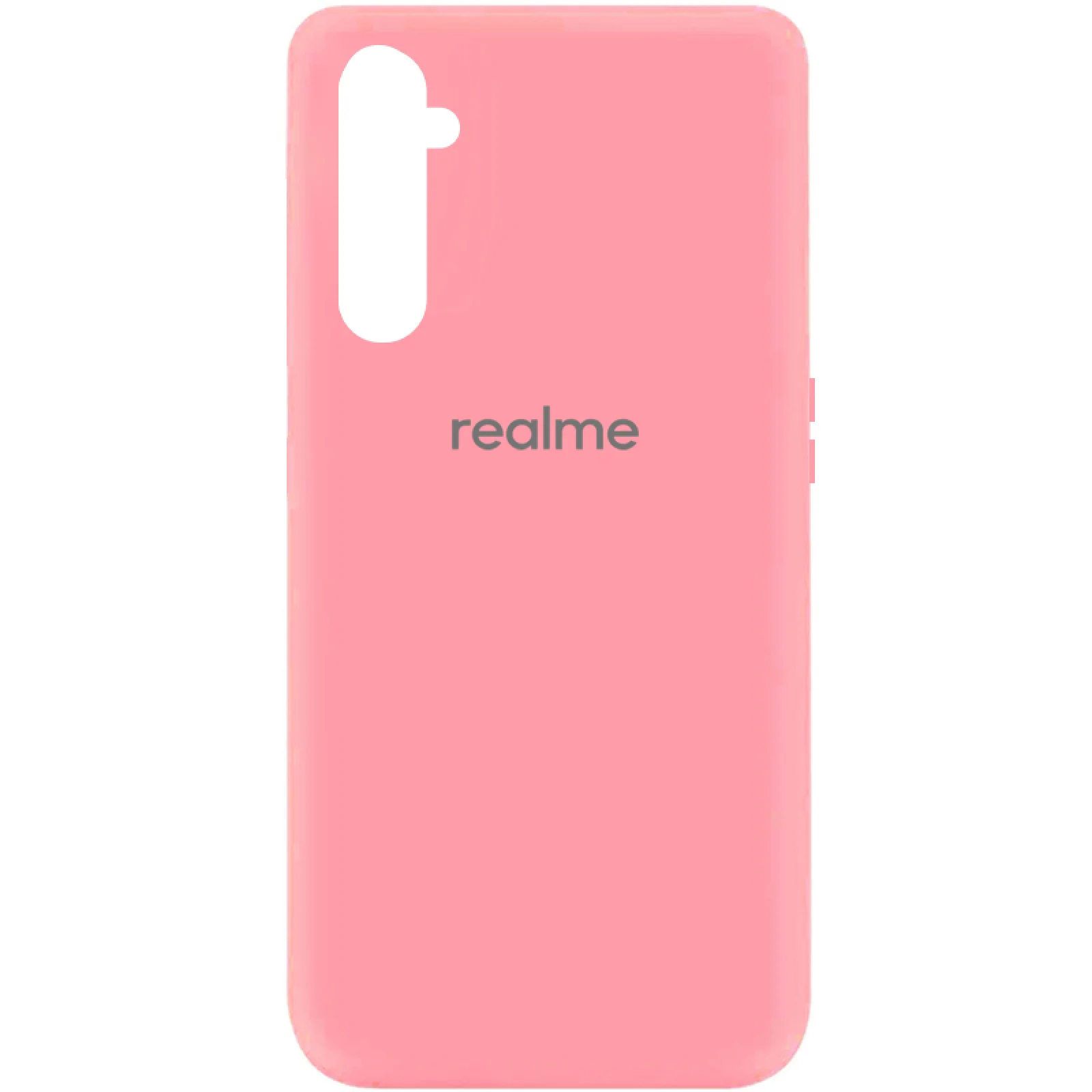 Чехол Silicone Cover My Color Full Protective Pink для Realme 6 Pro