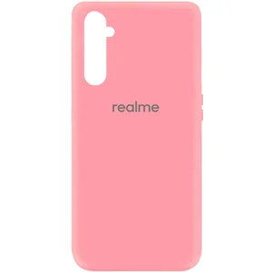 Цвет: Розовый - Чехол Silicone Cover My Color Full Protective Pink для Realme 6