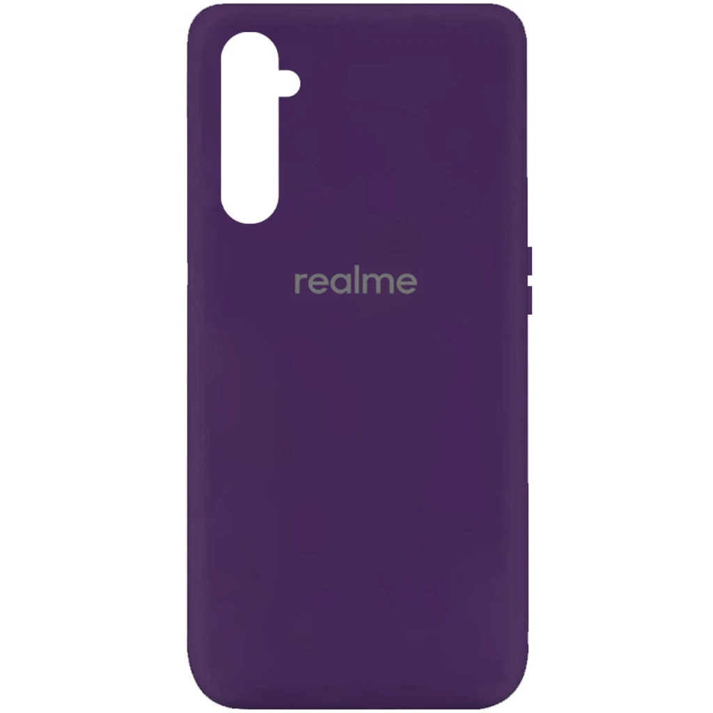 Чехол Silicone Cover My Color Full Protective Purple для Realme 6