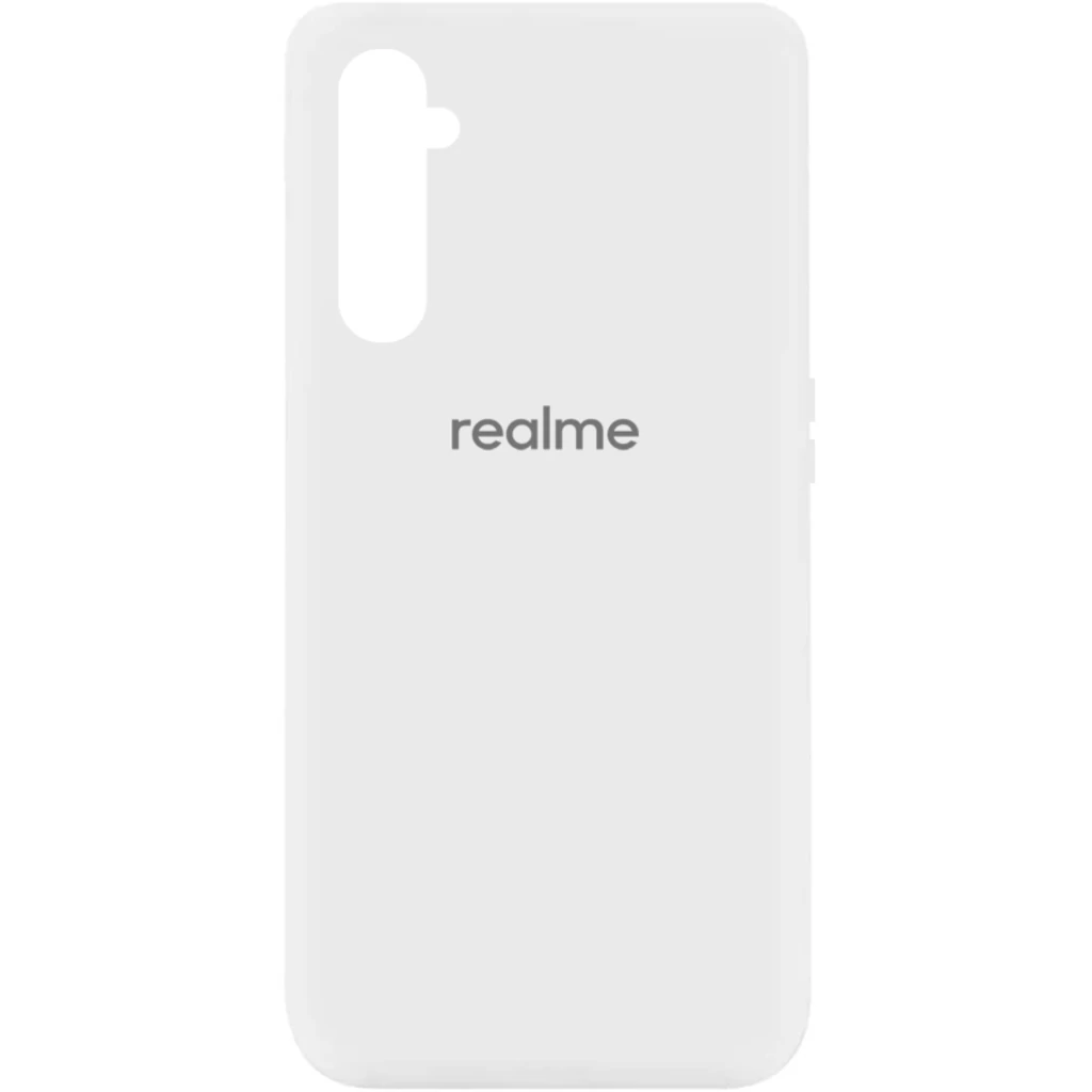 Чехол Silicone Cover My Color Full Protective White для Realme 6