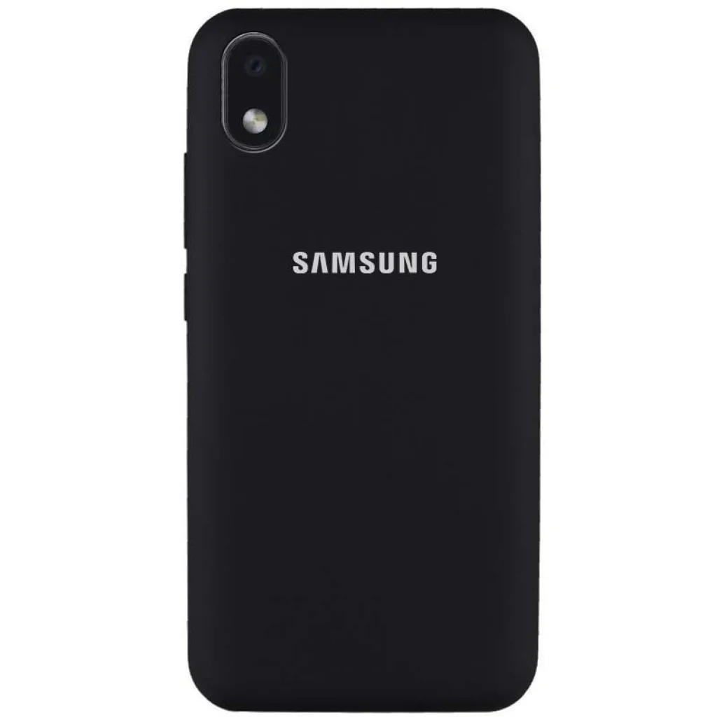 Чохол Silicone Case Full Protective Black для Samsung Galaxy A01 Core SM-A013