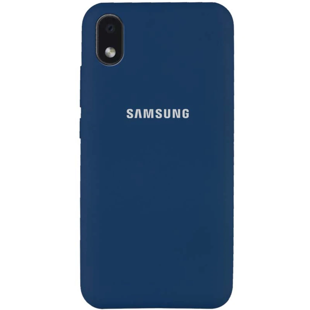 Чохол Silicone Case Full Protective Navy Blue для Samsung Galaxy A01 Core SM-A013